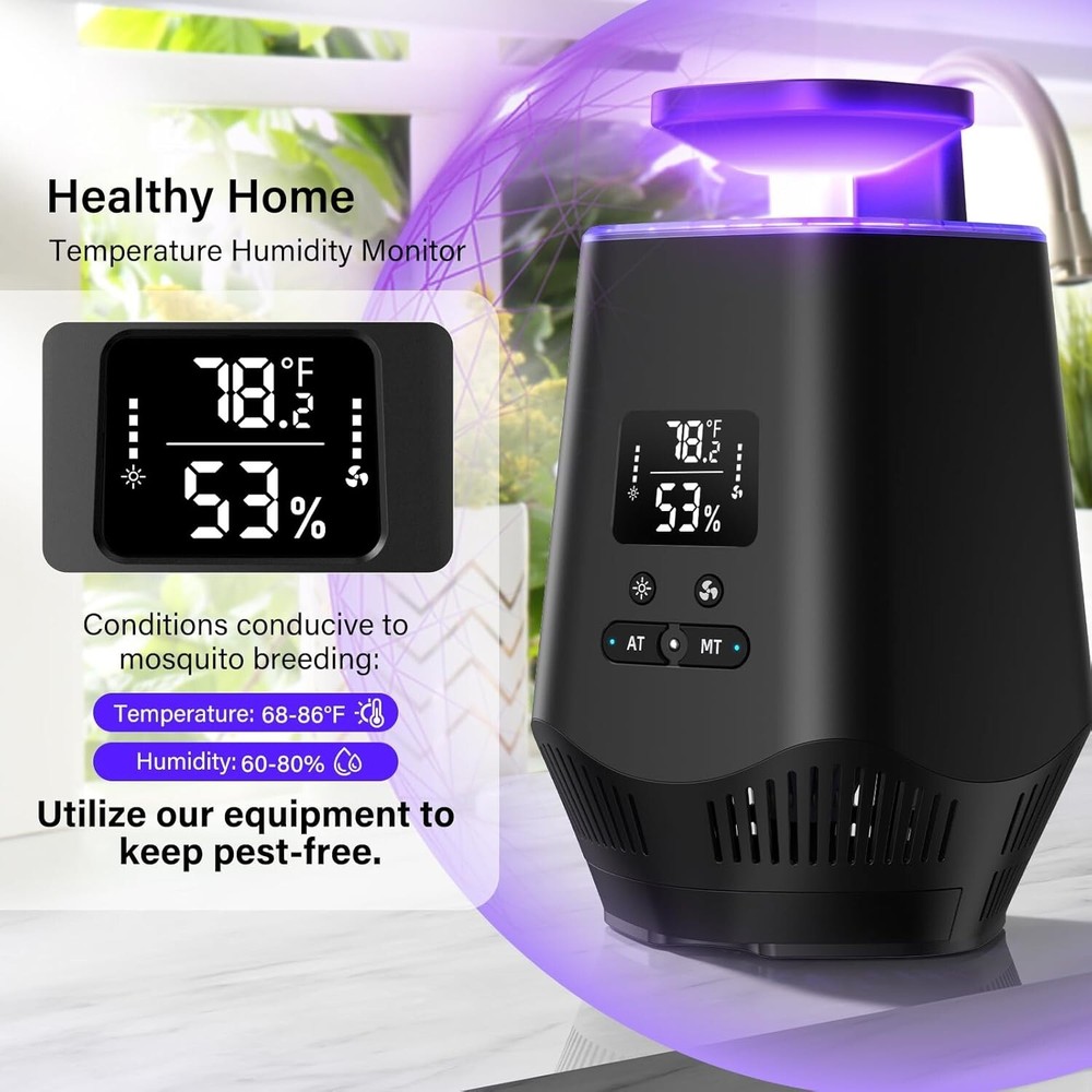 Fruit Fly Traps for Indoors Smart Flying Insect Trap Temperature Humidity Sensor