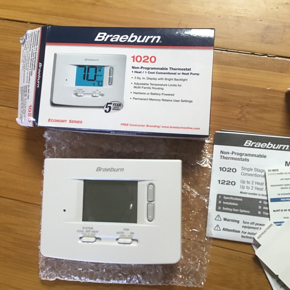 Braeburn 1020 Non-Programmable Thermostat