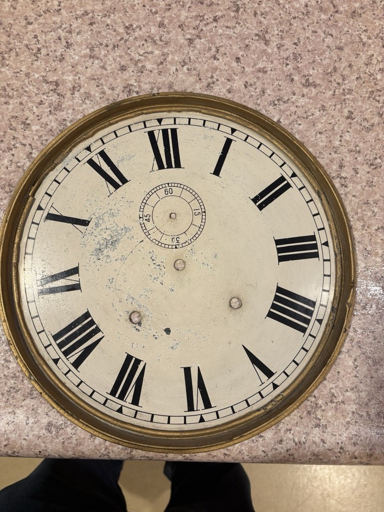 Antique Welch Verdi Clock Dial.