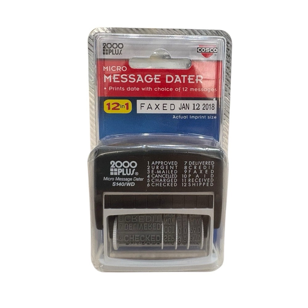 New Micro Message Dater with 12 Changeable Messages Cosco 2000 Plus