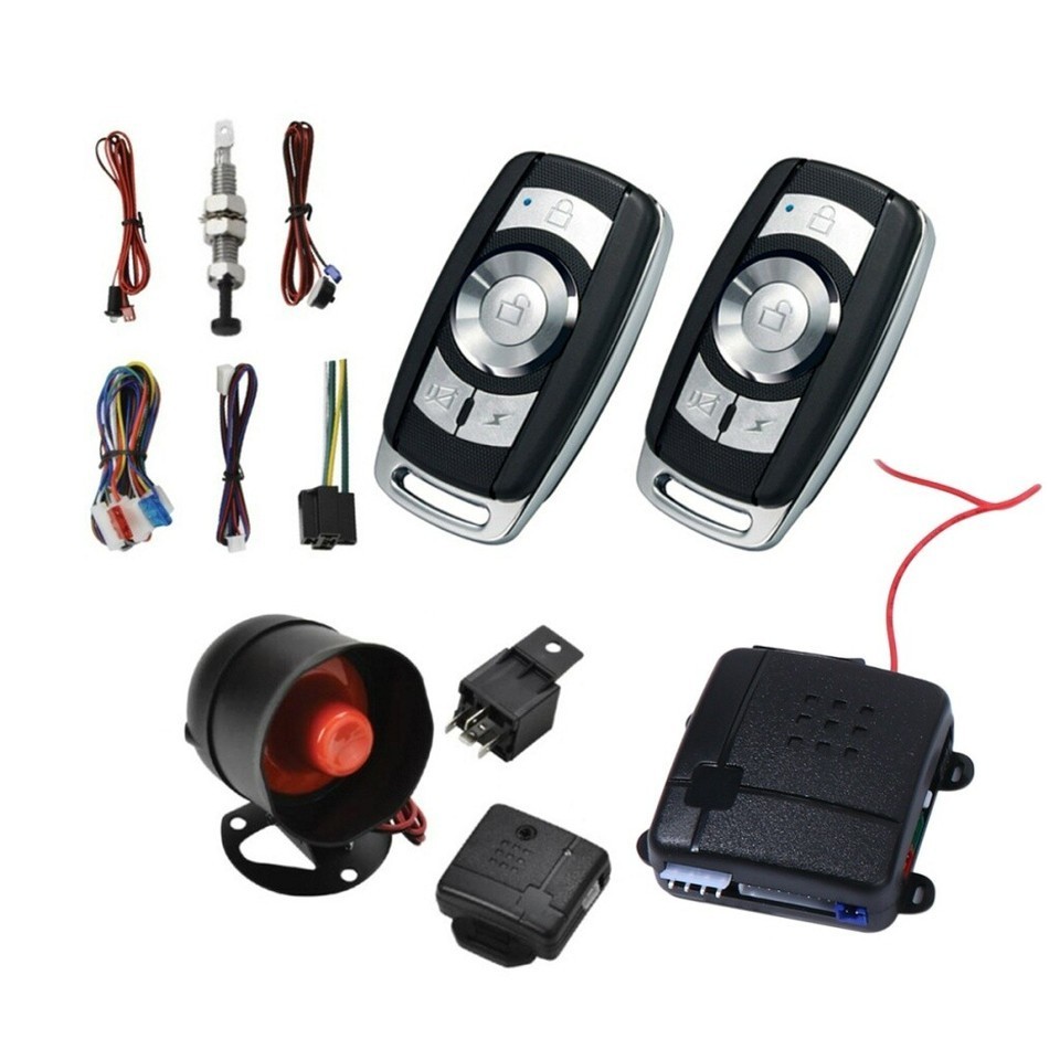 Start Push Button Remote Car Alarm System Keyless Entry Engine Kits