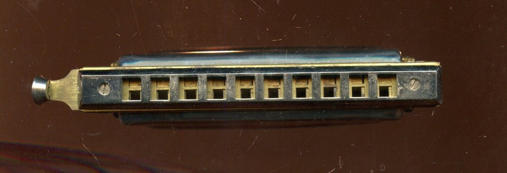 1930's Hohner Chromonica Harmonica With Echo Elite Box