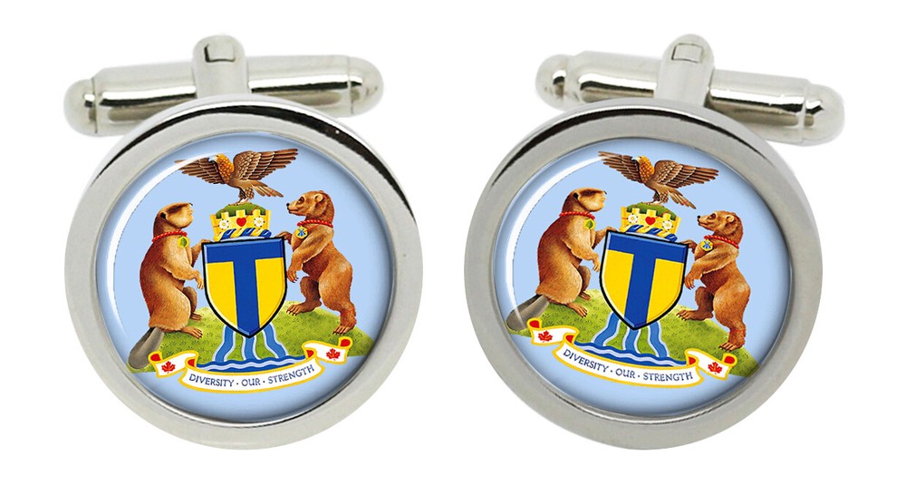 Toronto (Canada) Round Cufflinks in Box