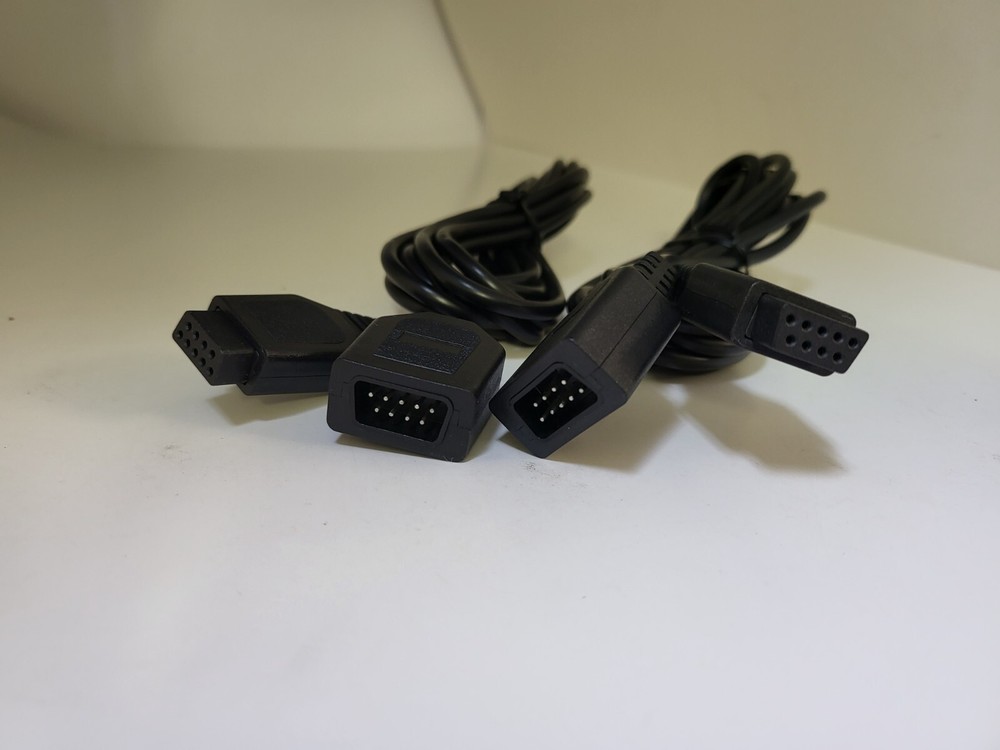 TWO 9 PIN 8FT Extra long Extension cables for C64 Commodore 64 Adam Joystick