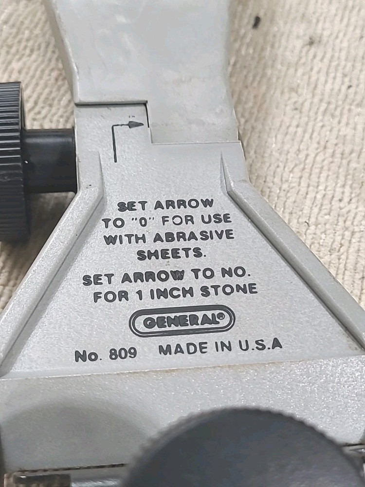 General No 809 Adjustable Chisel & Plane Blade Sharpening Guide USA Made Tool