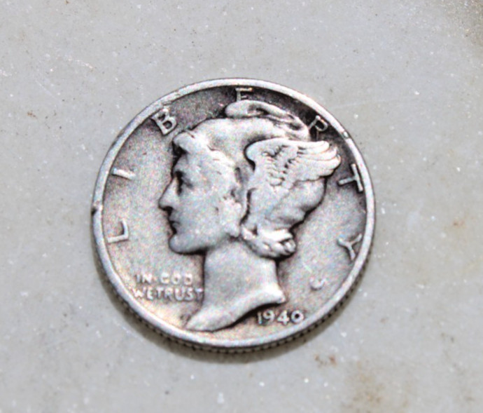1940 10C Mercury Dime #D11