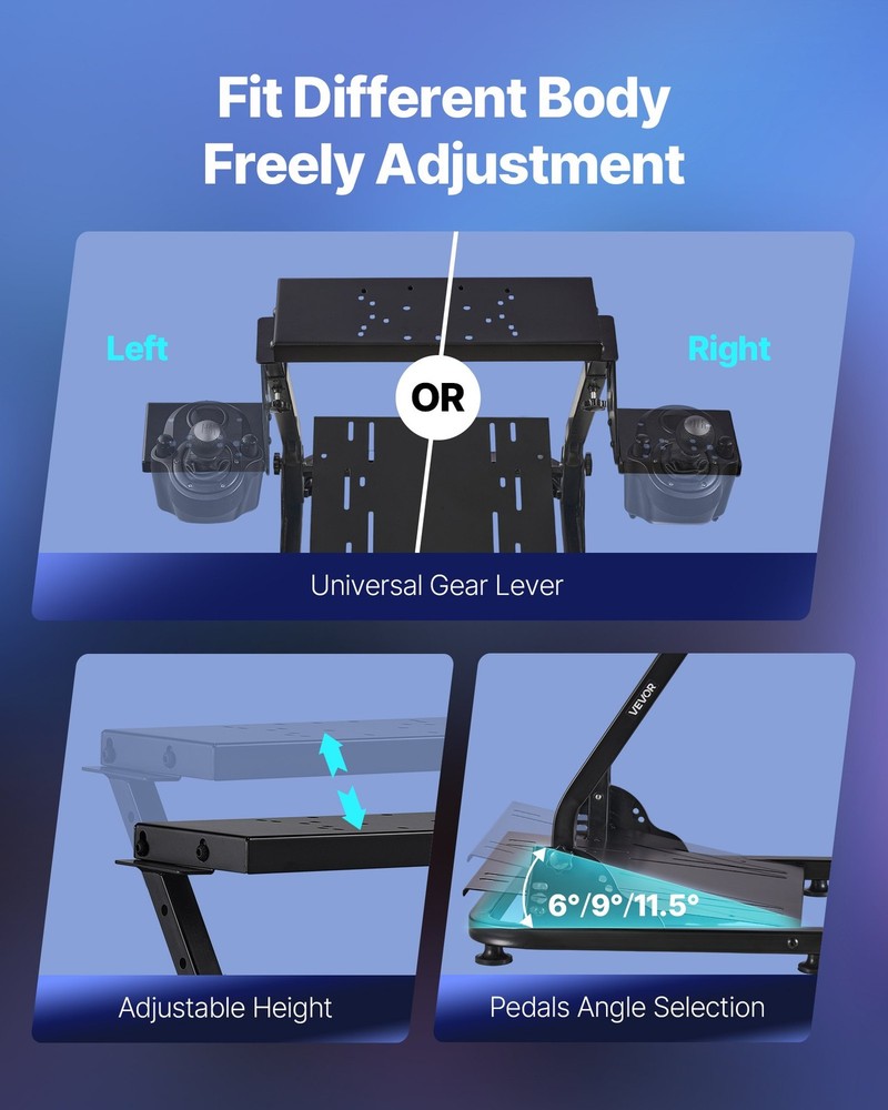 [New]Racing Wheel Stand,Adjustable & Foldable Simulator Stand for Logitech G29 G