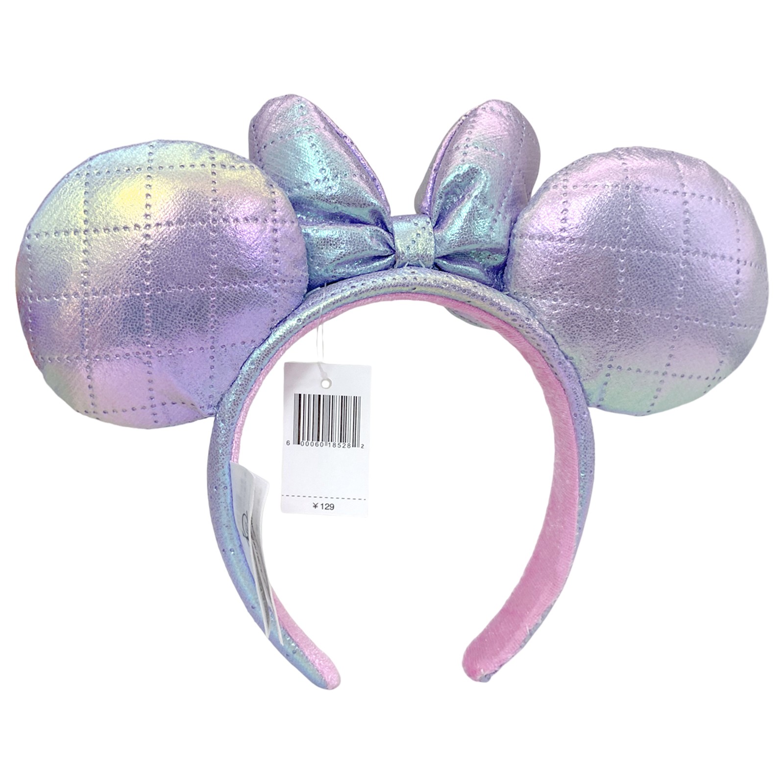Japan Tokyo Disney-Resort Ears Iridescent Purple Minnie Mouse Ears Headband
