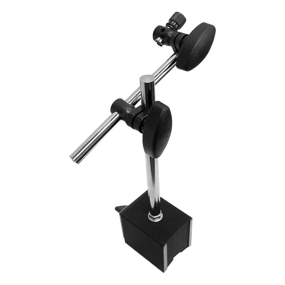 Universal Magnetic Base Holder 132lbs Force & 1" Dial Indicator White Face