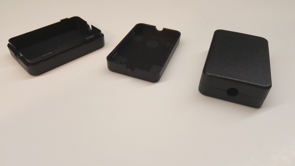 2 PACK --- Small Black Plastic Electric Project Box