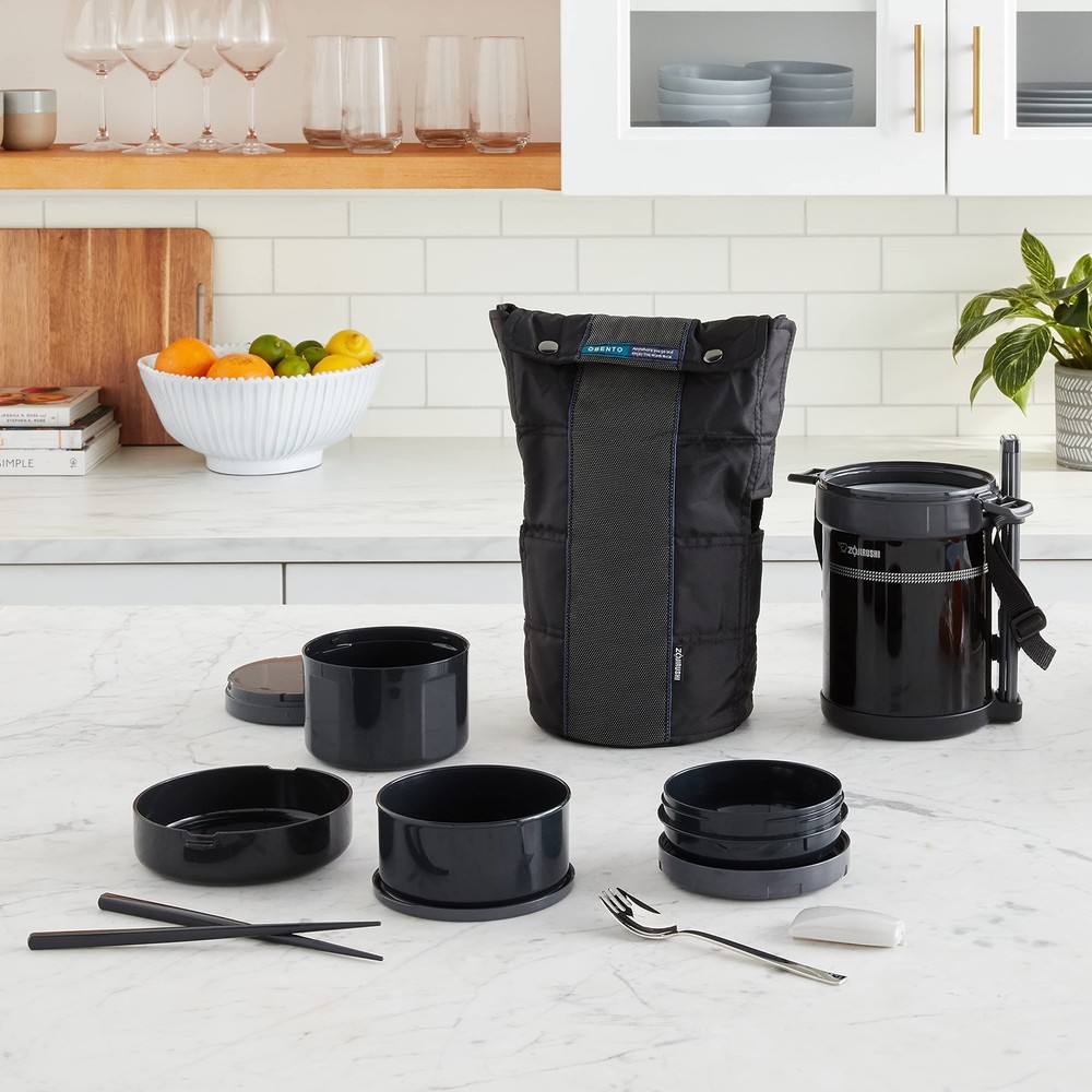 Classic Bento Vacuum Lunch Jar Black