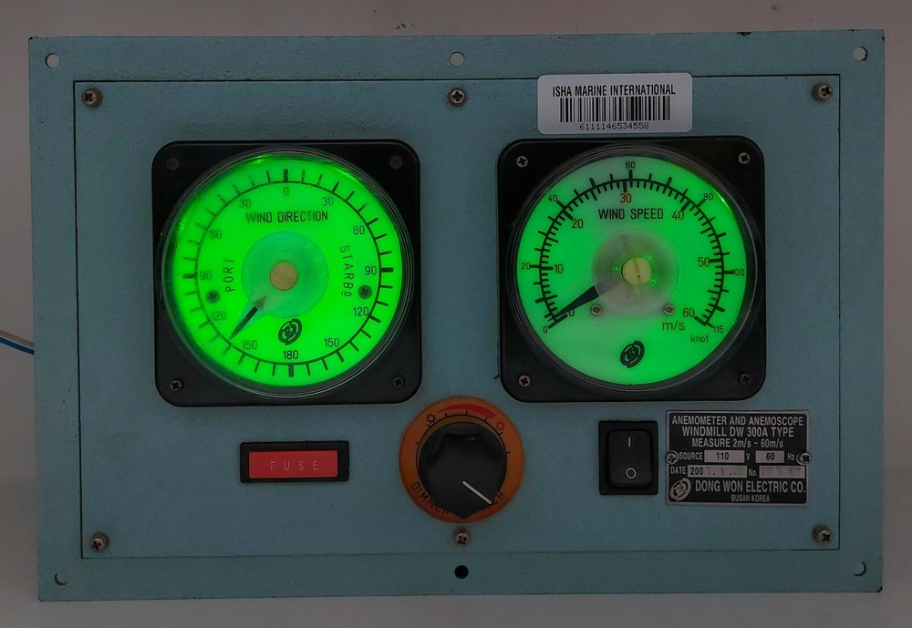 Anemometer Indicator DW300A Korea Wind Speed & Direction Dong Won Electric