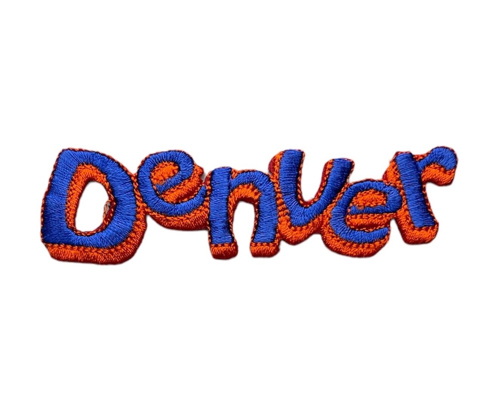 Denver Colors 3x1 inch Patch PPMdisc F3D4FF