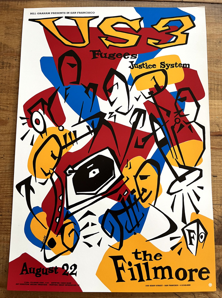 Us3 Concert Poster - Fillmore - 1994