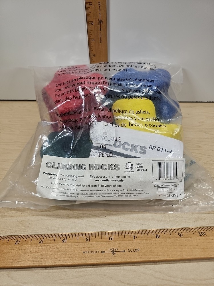 Creative Cedar Designs Climbing Rocks Set Of 4 Multi Color