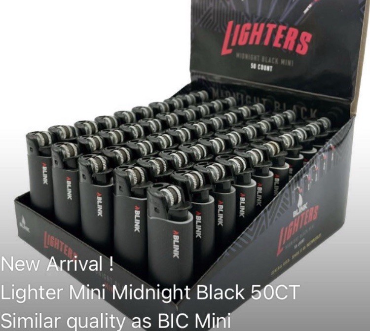 Blink Lighters Midnight Black Mini - 50ct