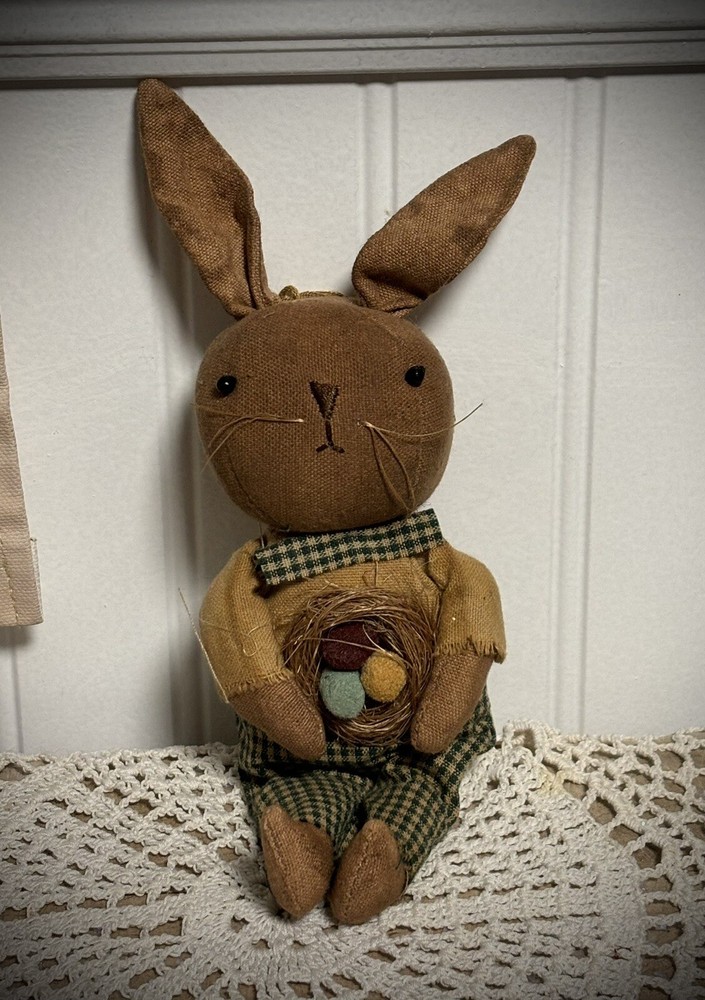 Grubby Primitive Rustic Fall Summer Halloween Fall Freddy Pumpkin Doll 14 1/2”
