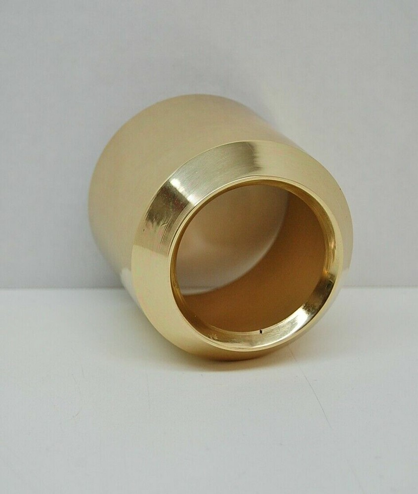 3" Candle Follower Solid Brass Smooth Church Paschal (Burner Topper)