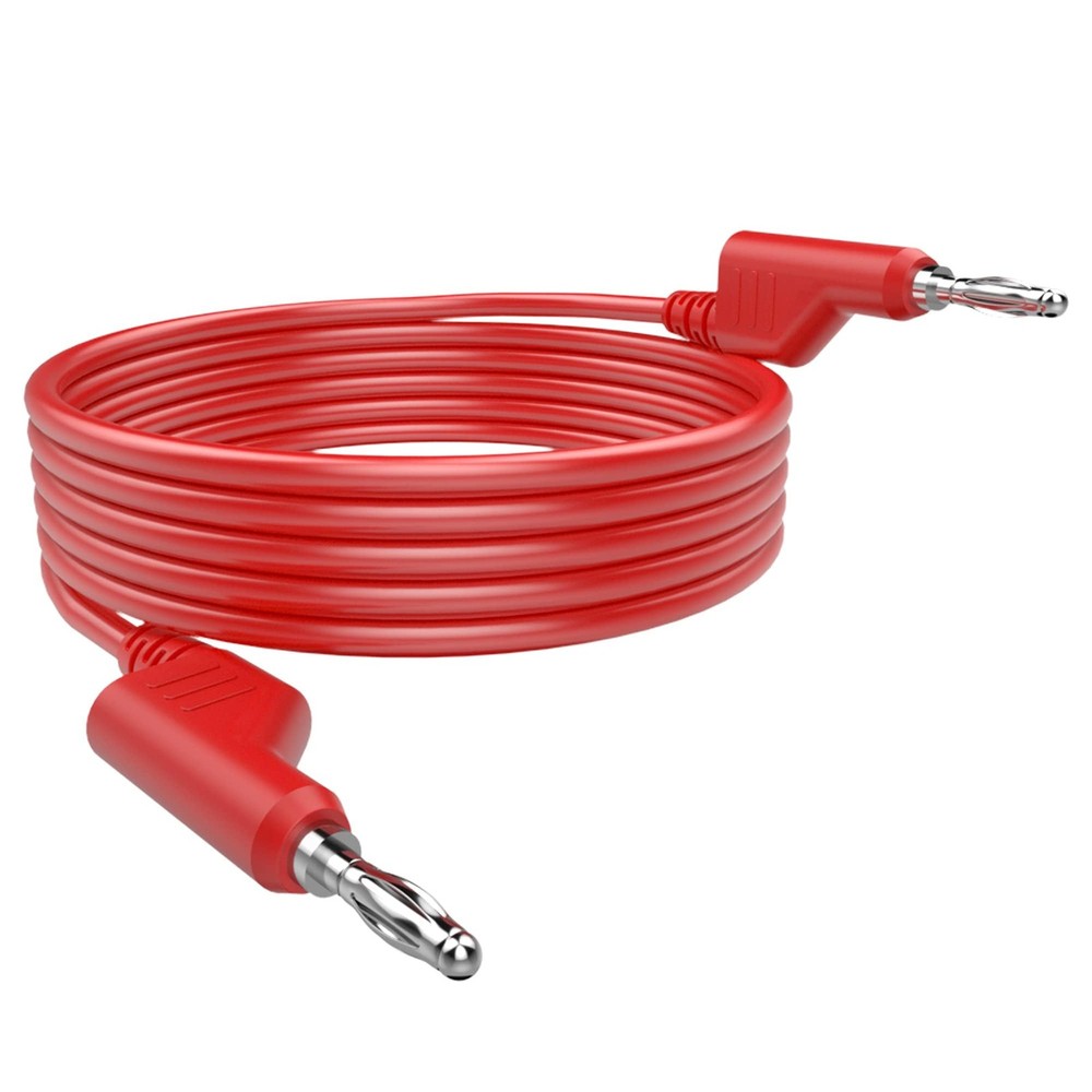 5pcs 4mm Stackable Banana to Banana Plug Test Cable Lead Set,10pcs 4mm Socket...