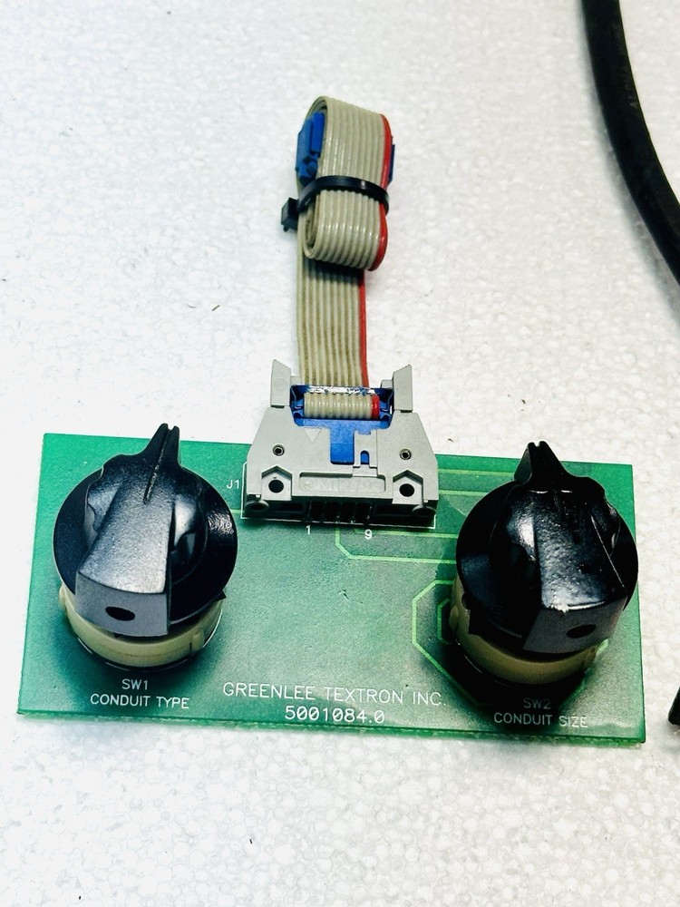 GREENLEE 855 SELECTOR SWITCH CIRCUIT BOARD PIPE BENDER & PENDANT SWITCH WORKS #3