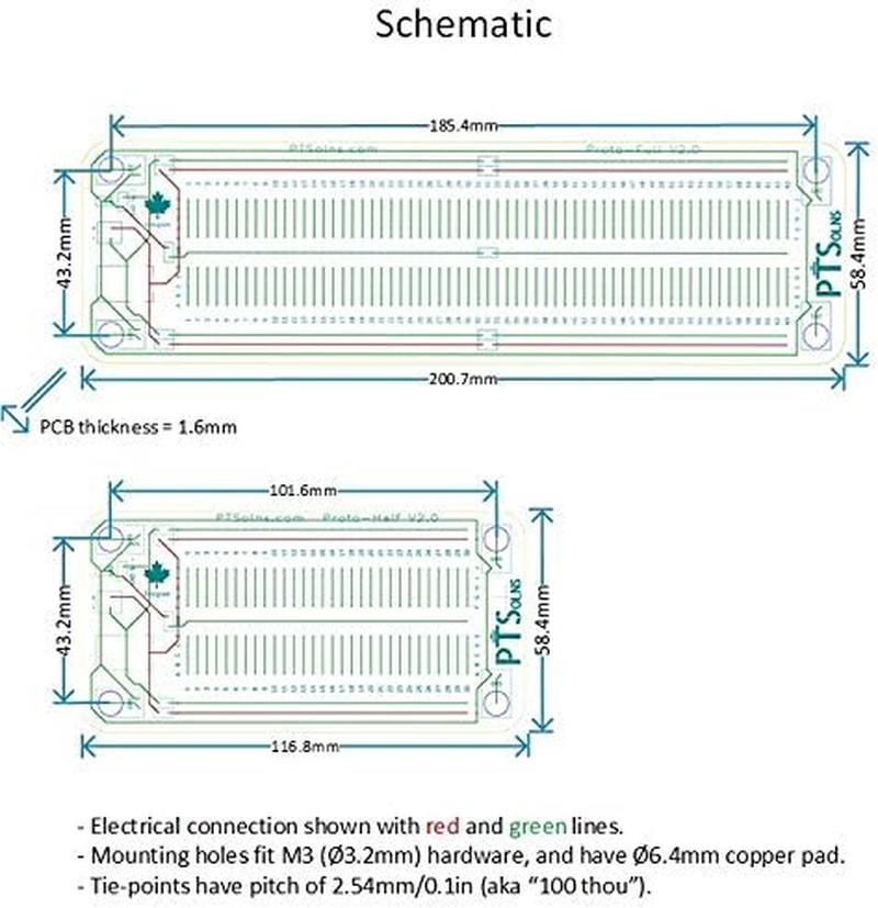Prototyping Solderable Breadboard PCB Kit (Proto Mix Basic)