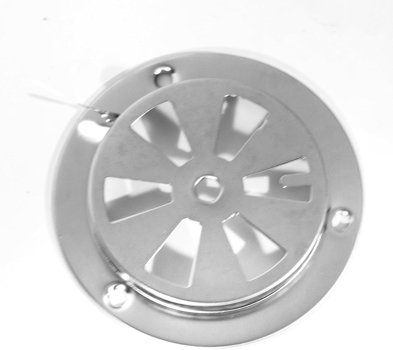 2 Pack BBQ Smoker Air Vent Set, Stainless Steel Grill Damper for Adjusting...