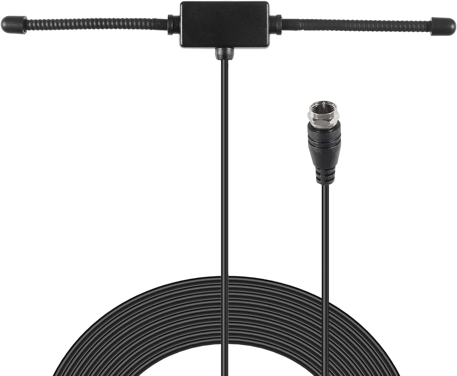 Indoor FM Radio Antenna With 4 Adapters 75 Ohm for Home Stereo Receivers