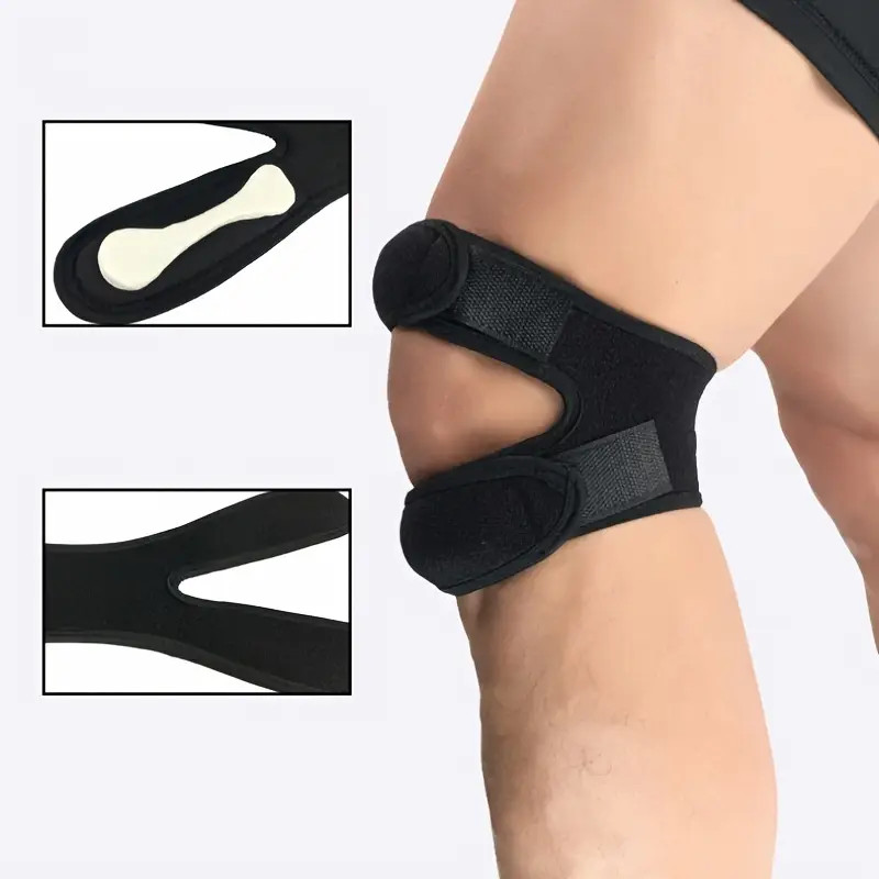 Adjustable Knee Support Double Strap Stabilizer Patella Tendon Arthritis Brace