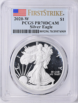 2020 W SILVER EAGLE PR70DCAM PCGS [B-9][B-10]