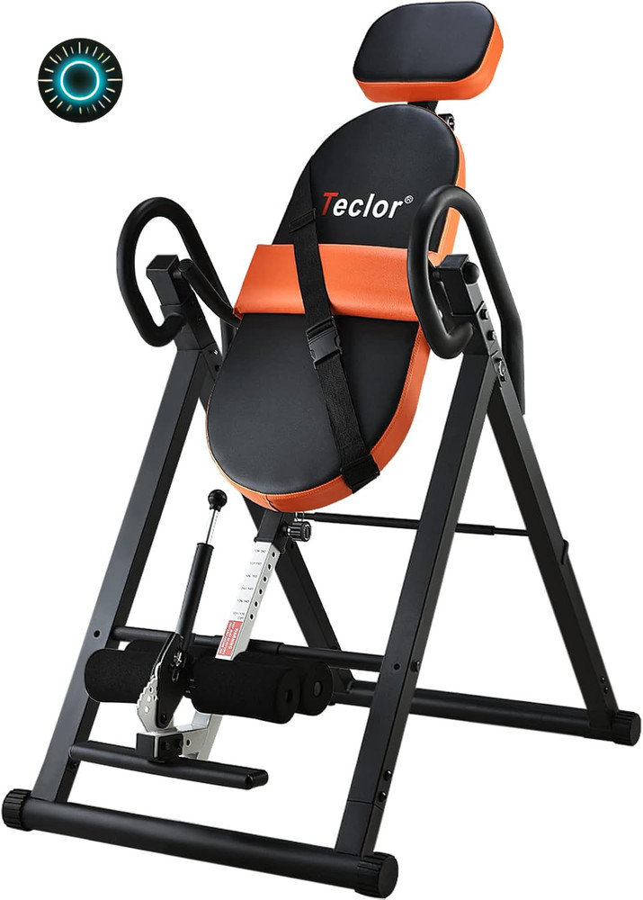 Teclor Inversion Table for Back Pain Relief 350 lbs Capacity Strength Traini...