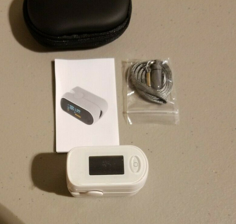 Finger Pulse Oximeter OLED with case