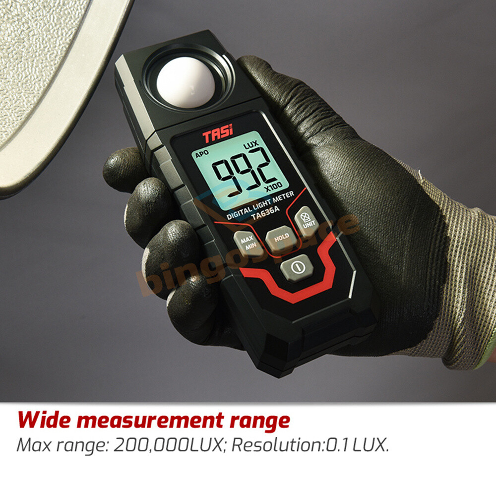 TA636A Digital Light Meter Illuminance Lux Meter Illuminometer Handheld Ambient