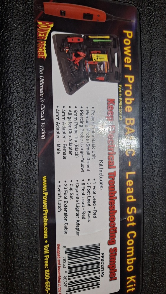 New Power Probe PPBC201AS Basic And Lead Set Combo Kit