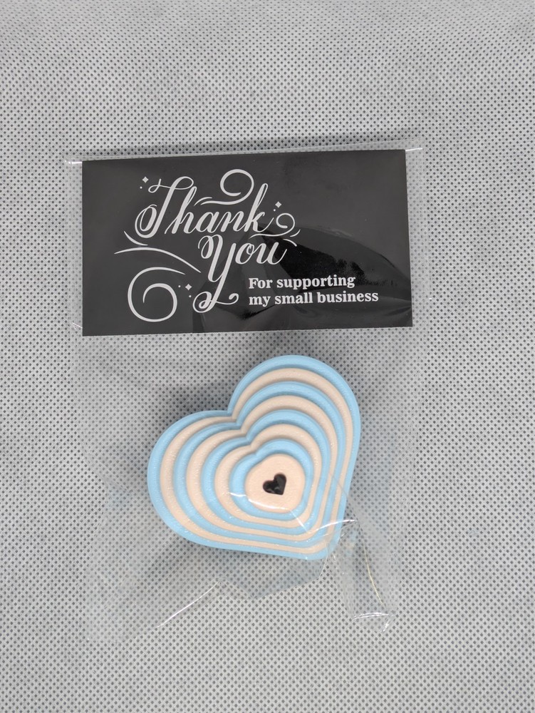 Heart Clay Cutter Shape Set ~ Polymer Crafting Tool ~ Stackable Outline