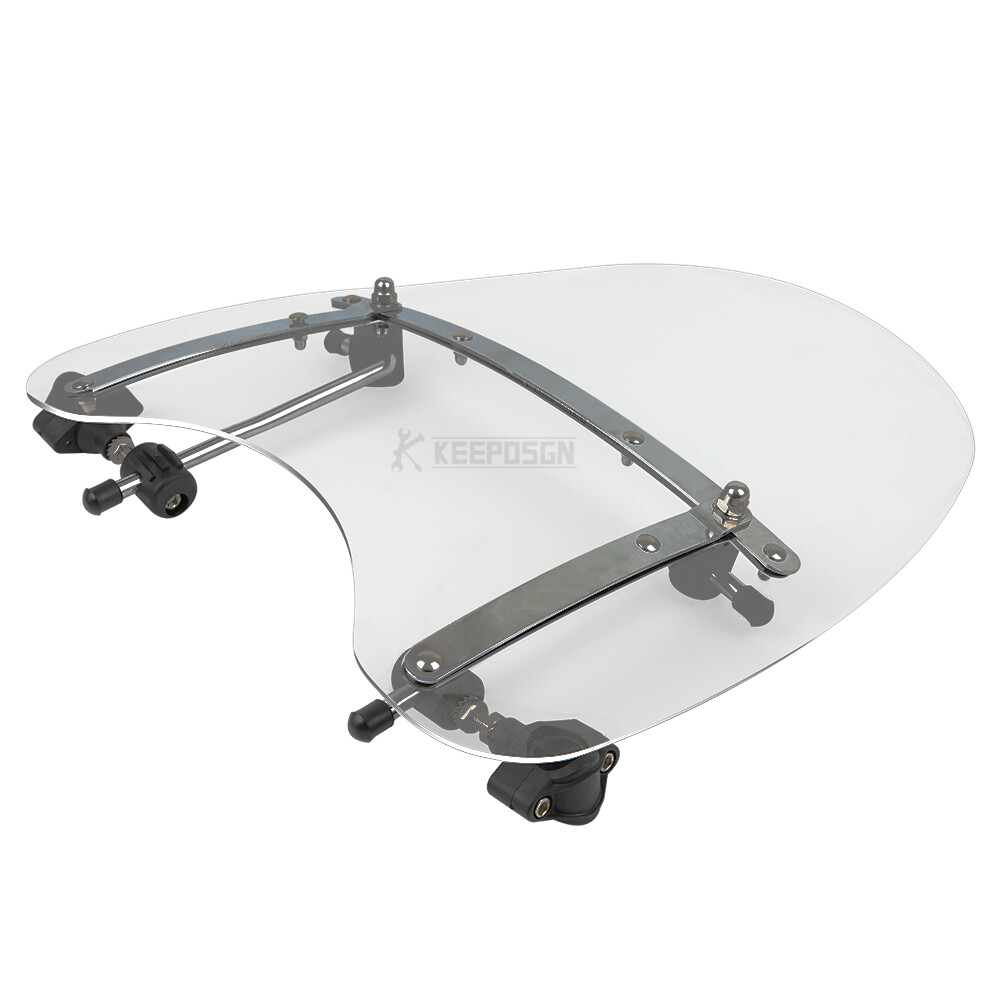 Large Windshield Windscreen Clear For Suzuki Boulevard S40 7/8'' 1'' Handlebar