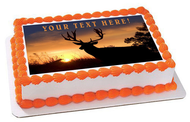 Moose (Nr2) - Edible Cake Topper or Cupcake Topper