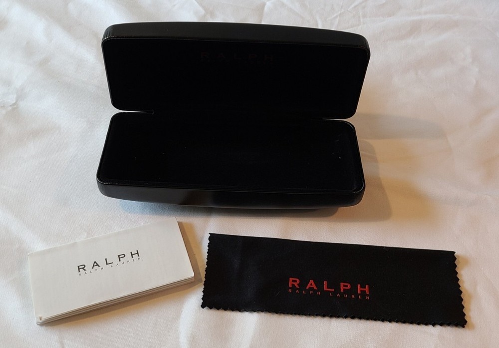 Ralph Lauren Black Hard Clawshell Case & Cloth(G)