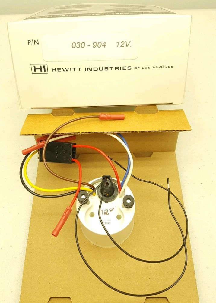 030-904 12V Hewitt Industries Engine Cool Down Switch New!