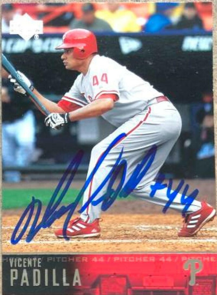 Vicente Padilla Autographed 2004 Upper Deck #237