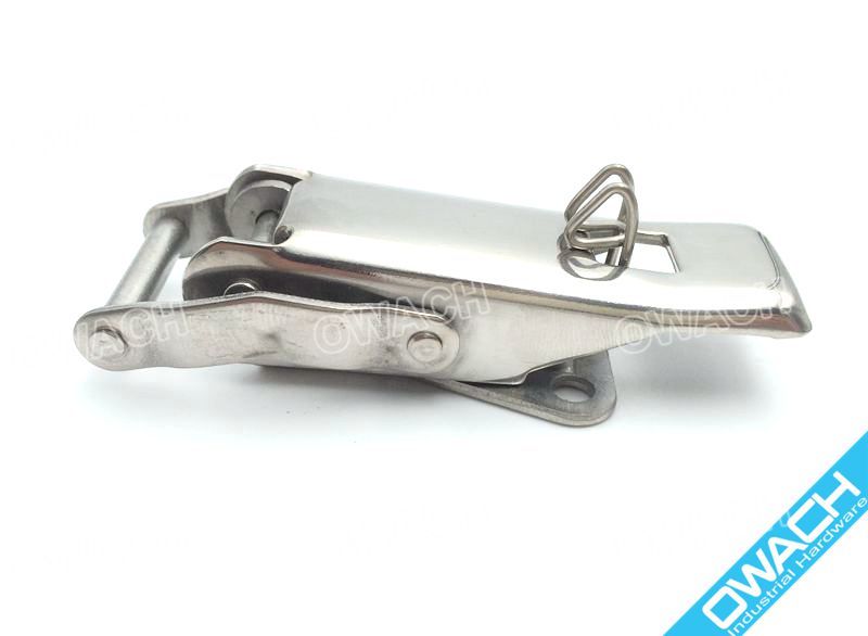 3" Stainless Steel Draw Latch Secondary Catch, with Spring, Toggle Latch