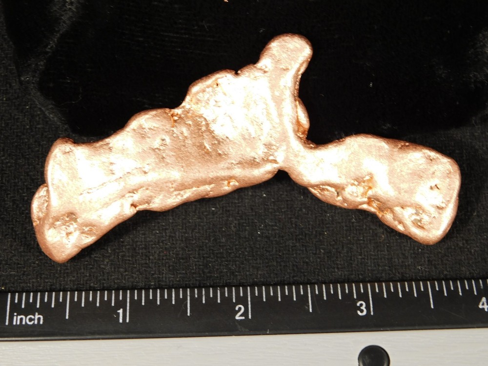 Big! Heavy Solid COPPER NUGGET or Native Copper Float Michigan 91.0gr