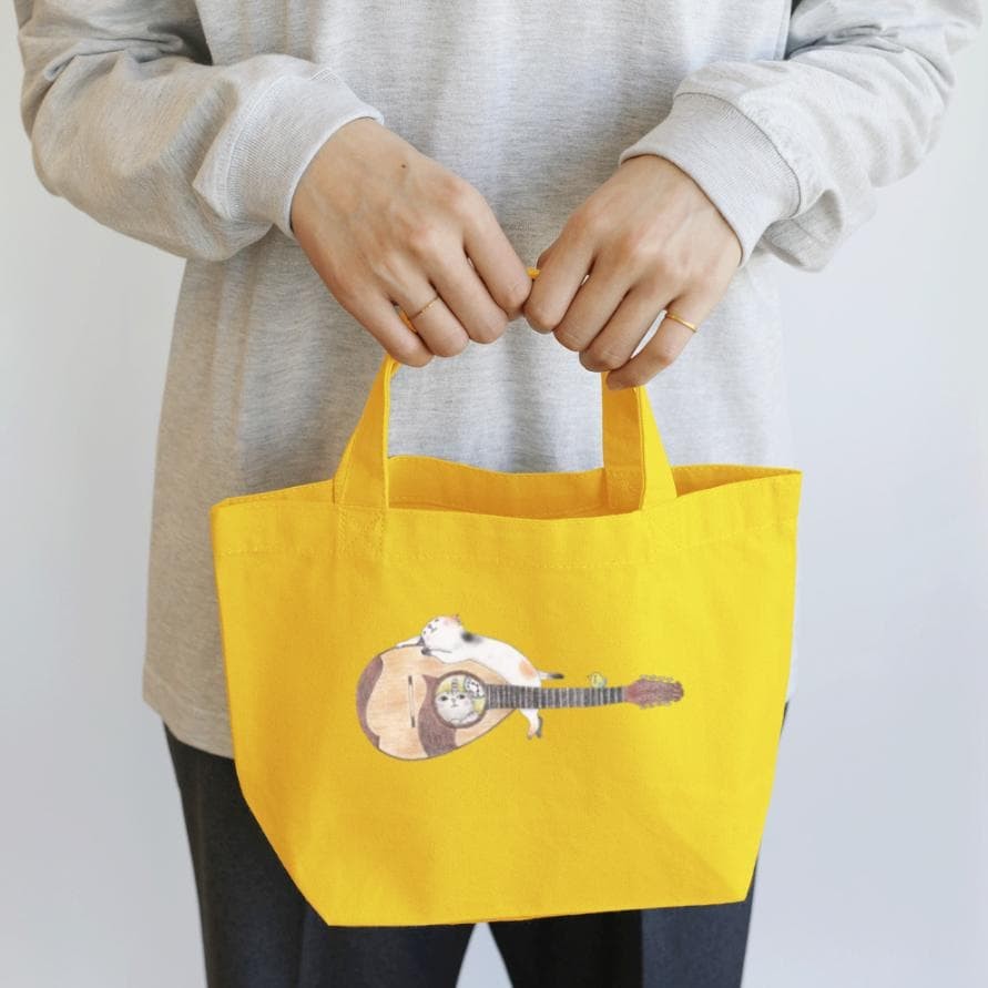 mandolin cat lunch tote