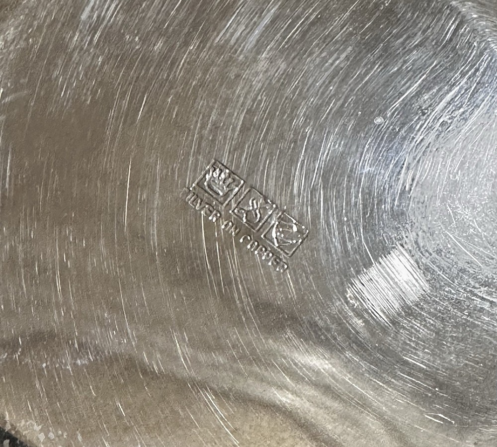 Sheridan Silver On Copper 8 Inch Pitcher