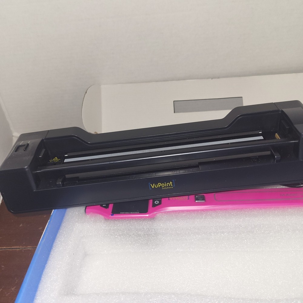 Vupoint Magic Wand Portable Handheld Scanner + Auto-Feed Dock New Open Box