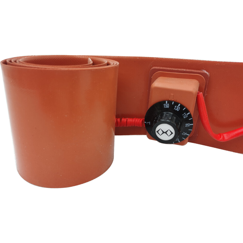 53 Gal/200L 110V Temperature Control Oil Drum Heater Thick 102*1778*1.8mm 750W