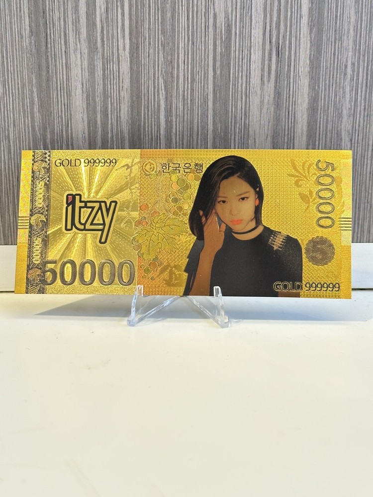 Ryujin - ITZY: 24k South Korean Won Gold Note