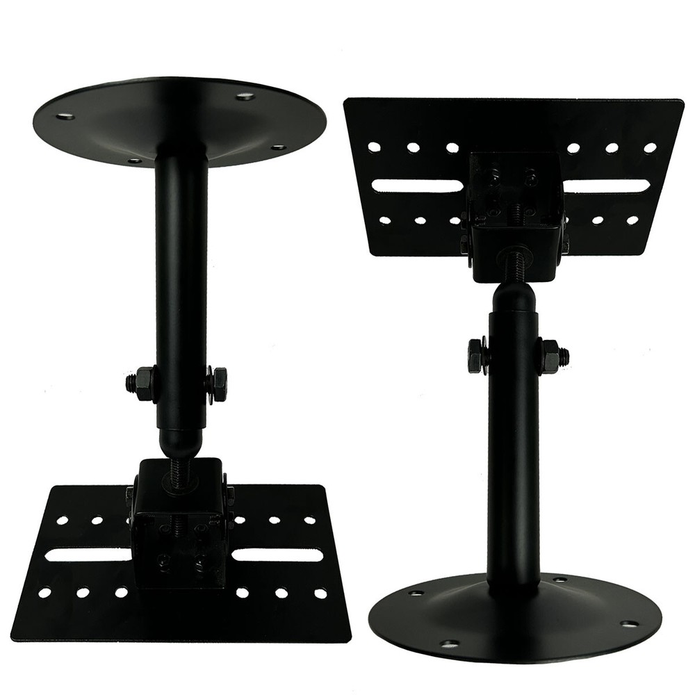 2Pcs Universal Wall Mount Ceiling Angle Tilt Rotation Adjustment Speaker Stands