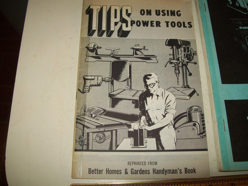 2 pamphlets TIPS ON USING POWER TOOLS and TOOLS AND THEIR USES FROM US NAVY