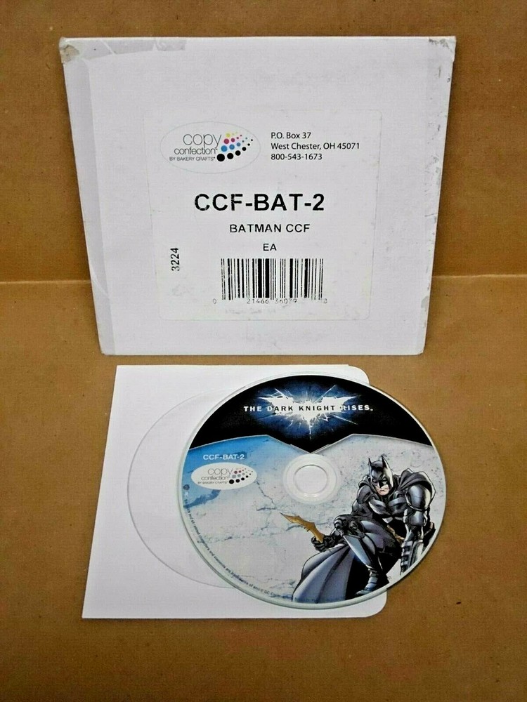 Copy Confection Cake Image Bakery Software BATMAN CCF-BAT-2 3224 Dark Knight