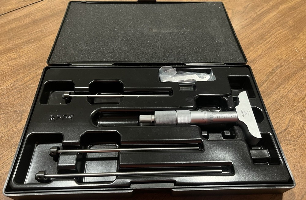 Mitutoyo 129-127 Depth Micrometer 0 - 4" Range